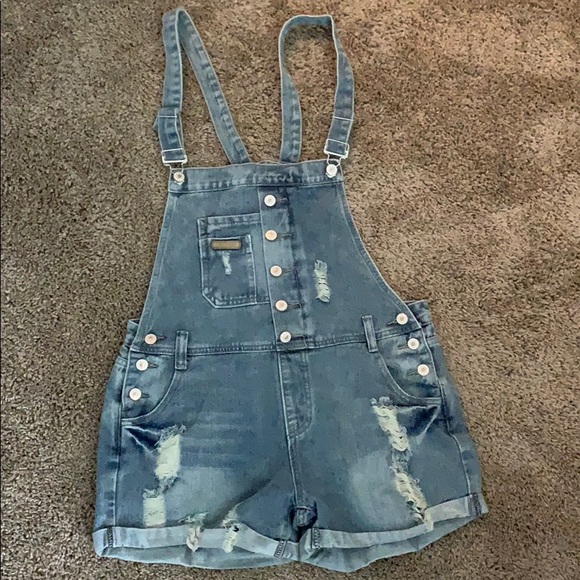 Distressed Overalls - Picture 1 of 2